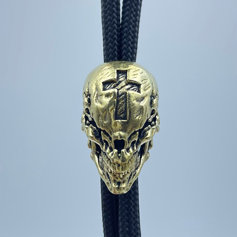 Brass Cross Skull Head Knife B - Outdoor Furniture Diy reseña y precio