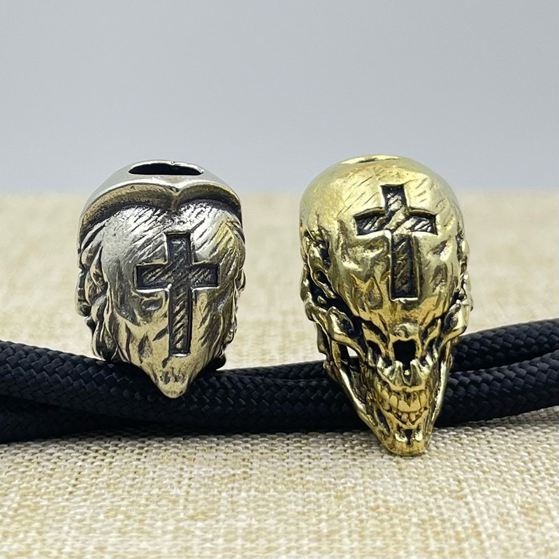 Brass Cross Skull Head Knife B - Outdoor Furniture Diy reseña y precio