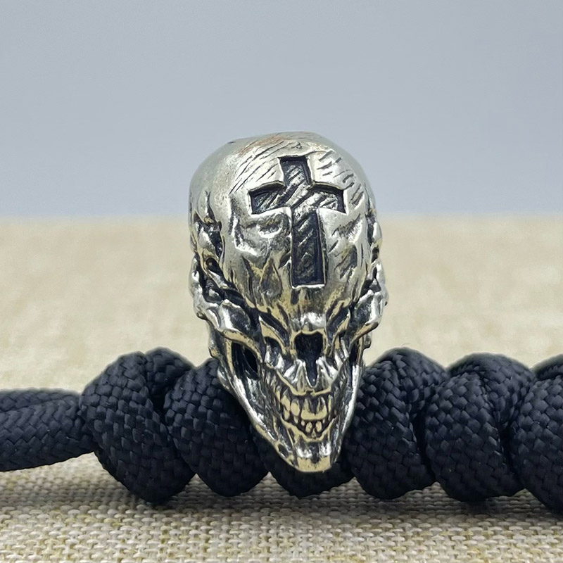 Brass Cross Skull Head Knife B - Outdoor Furniture Diy reseña y precio