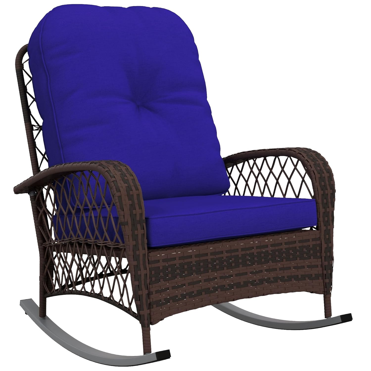 Outdoor Wicker Rocking Chair w - Outdoor Furniture No Cushions reseña y precio
