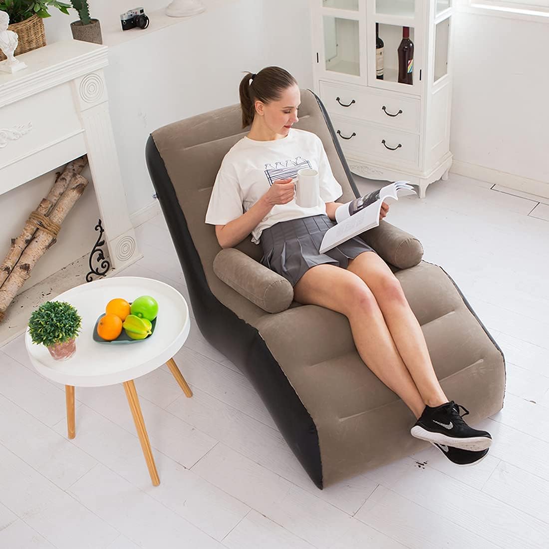 Folding Lazy Sofa,Inflatable L - Outdoor Furniture Balcony reseña y precio