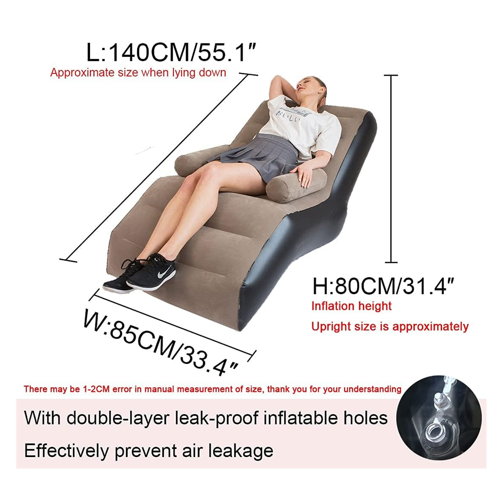 Folding Lazy Sofa,Inflatable L - Outdoor Furniture Balcony reseña y precio
