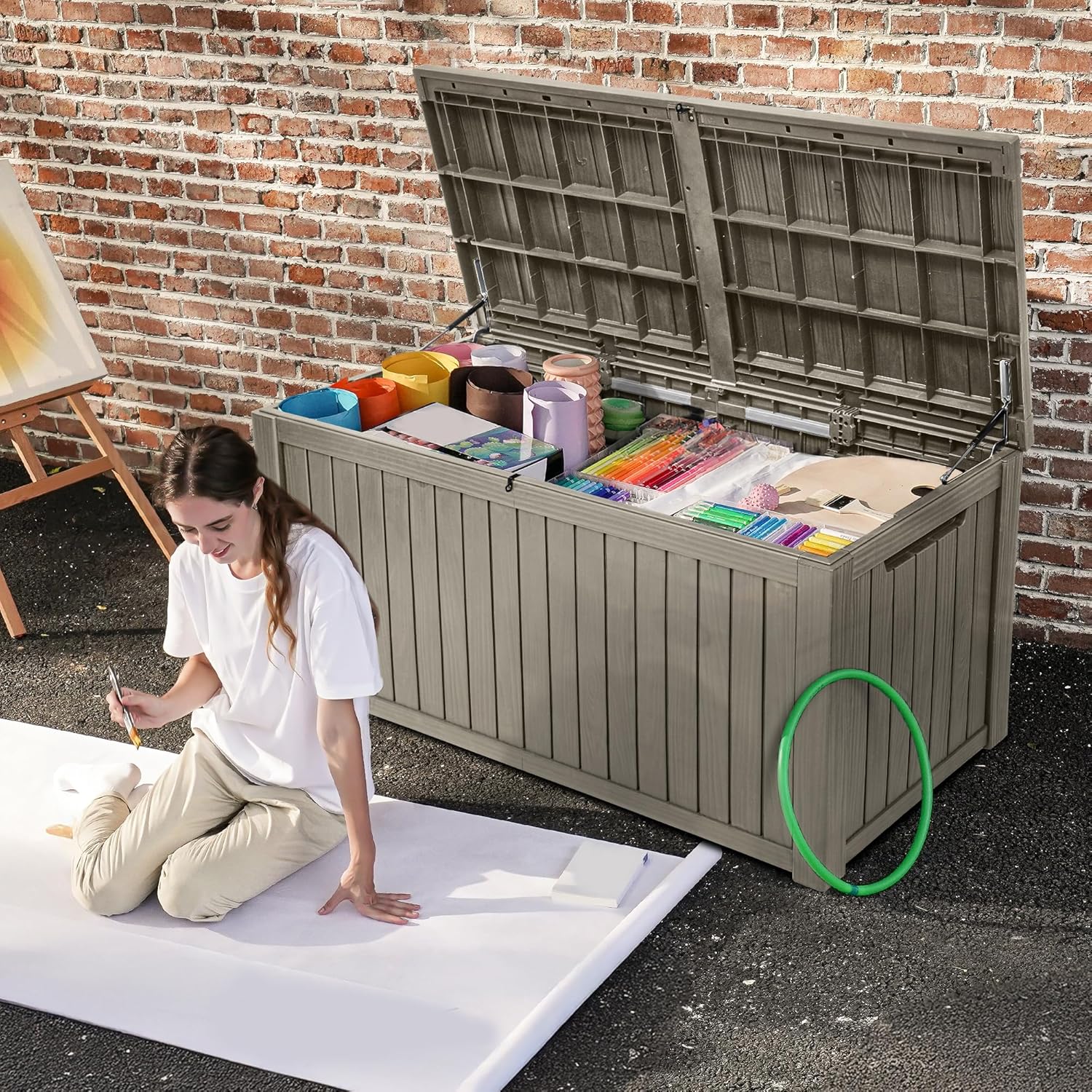 220 Gallon Extra-Large Patio D - Outdoor Furniture With Storage reseña y precio