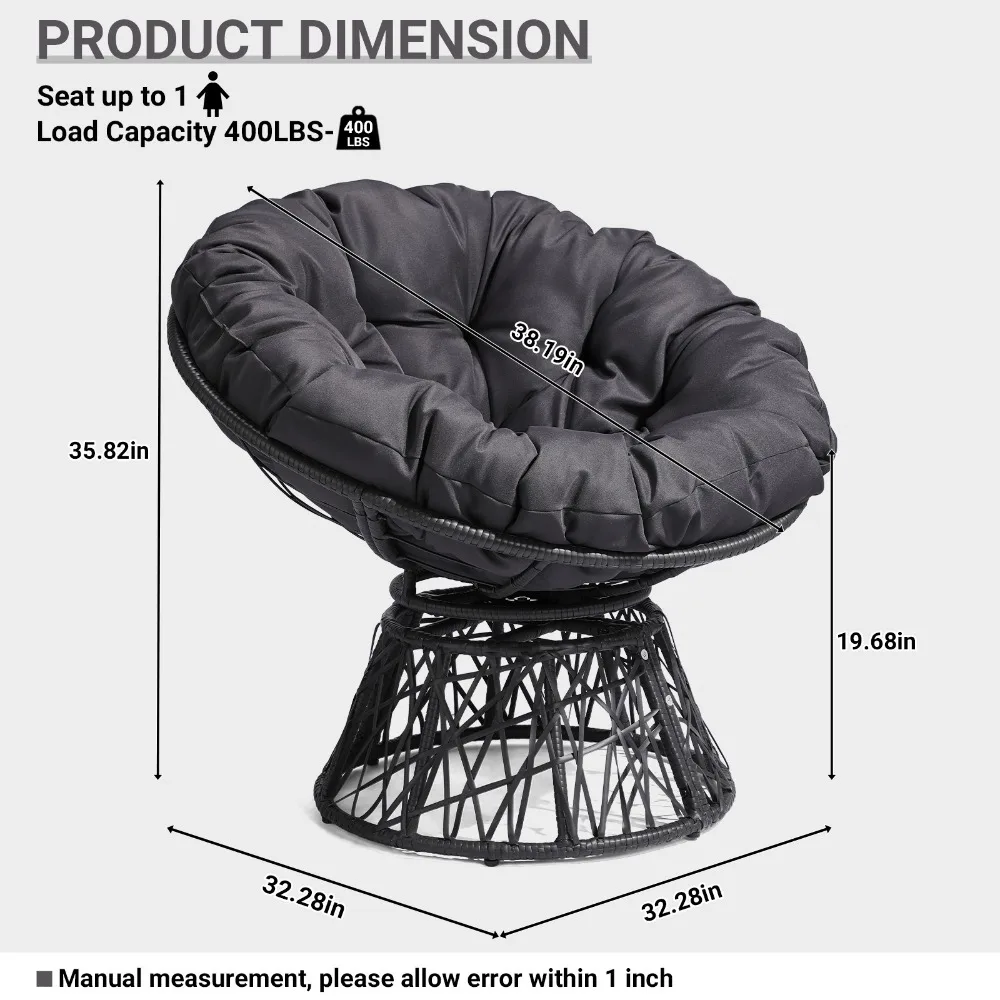 Swivel 3 Garden in/Outdoor Rad - Outdoor Furniture No Cushions reseña y precio
