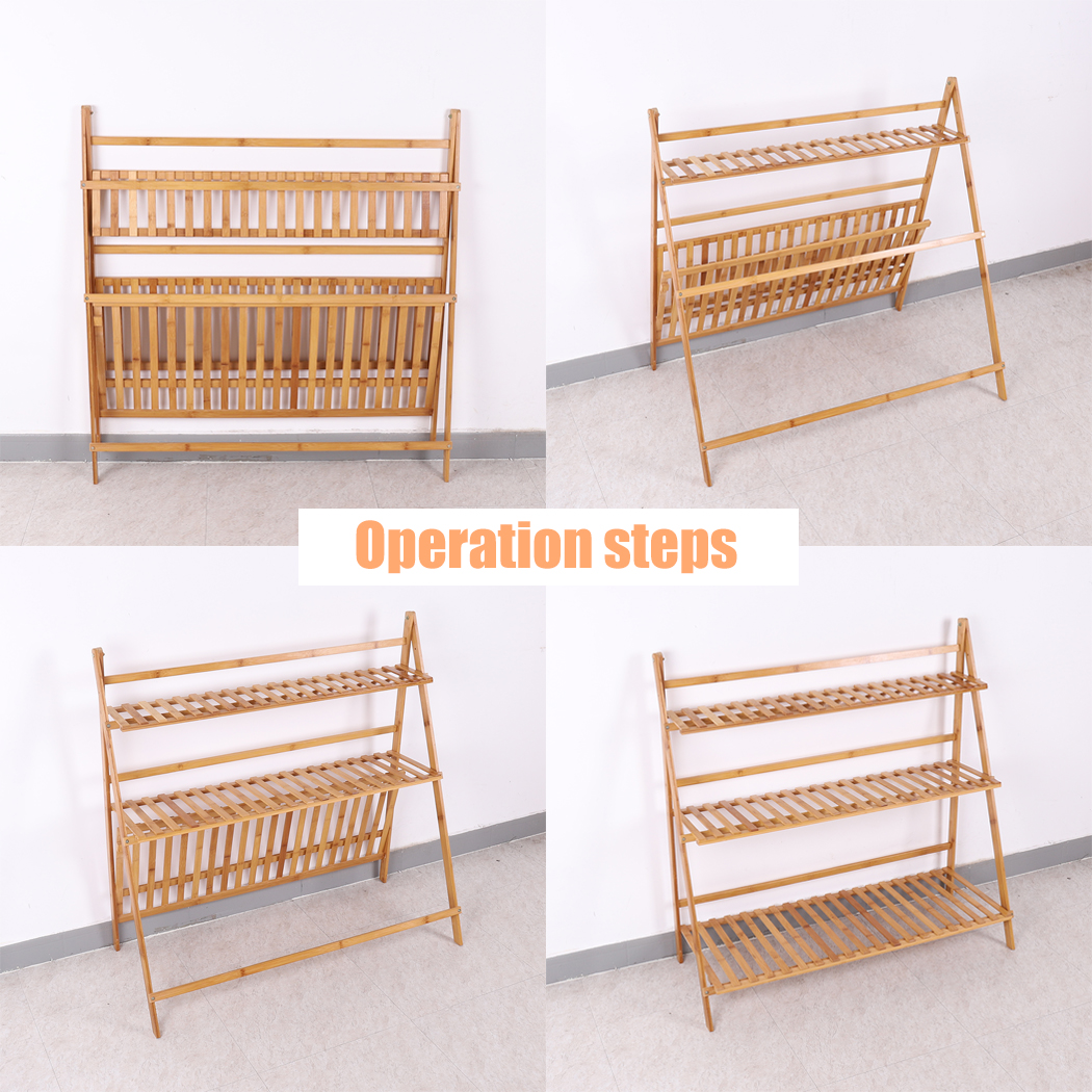 3 TiersBamboo Ladder Plant Sta - Outdoor Furniture Luxury reseña y precio