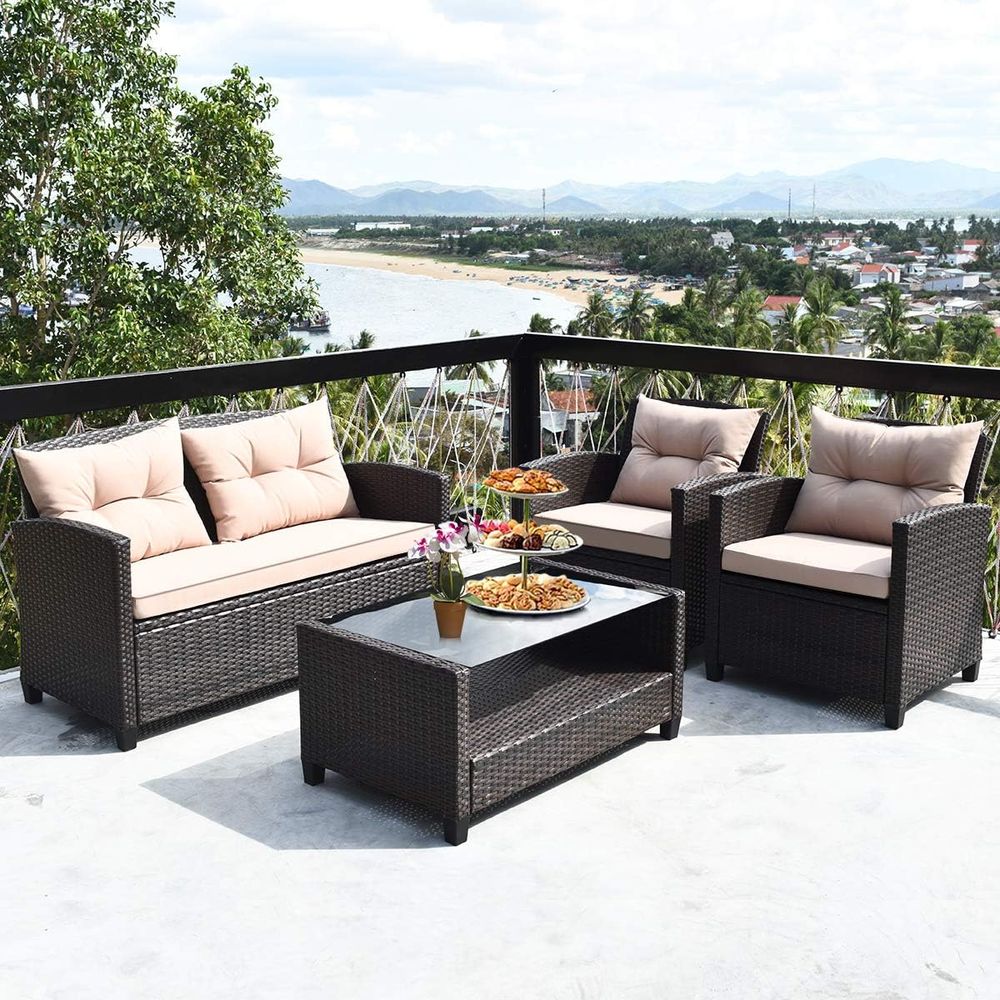 Rattan Outdoor Patio Furniture - Outdoor Furniture Loveseat reseña y precio