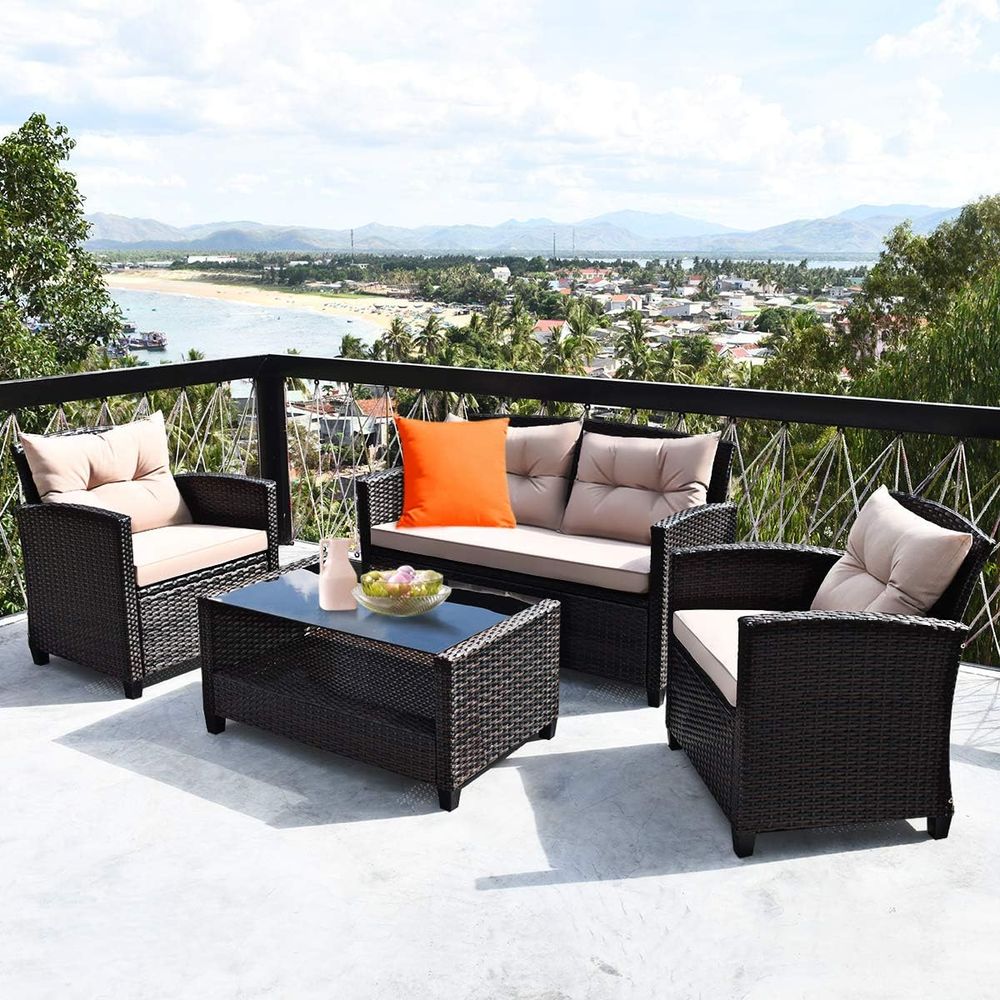 Rattan Outdoor Patio Furniture - Outdoor Furniture Loveseat reseña y precio