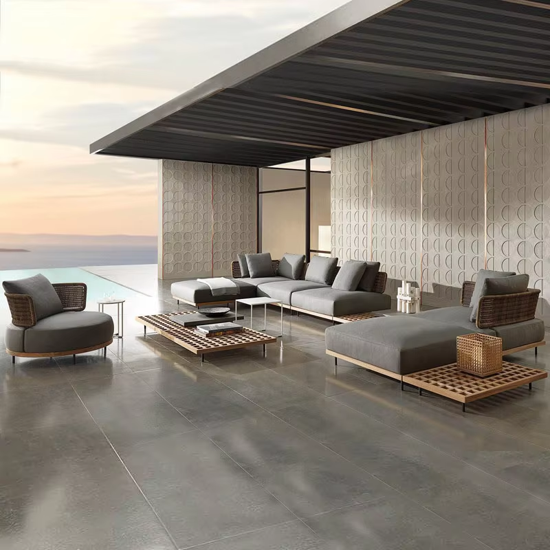 #qw-Outdoor Sofa Patio Villa T - Outdoor Furniture Rattan reseña y precio