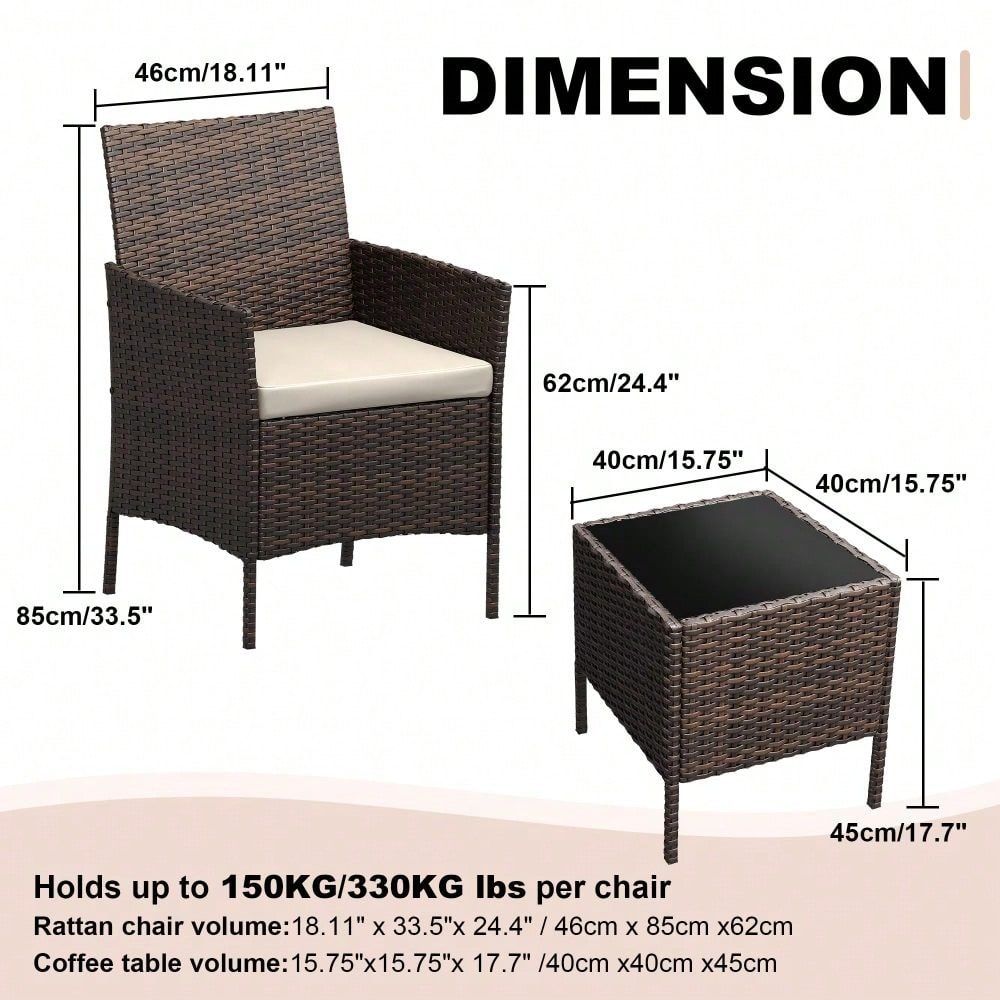 Pieces Patio Furniture Set, Ra - Outdoor Furniture Rattan reseña y precio