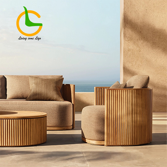 Luxury L-shaped Teak Wood Outd - Outdoor Furniture Luxury reseña y precio